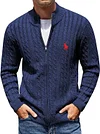 Warm Men's Zip Cardigan