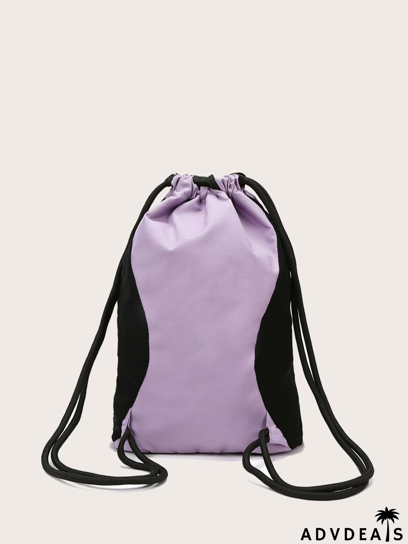 Color Block Drawstring Backpack