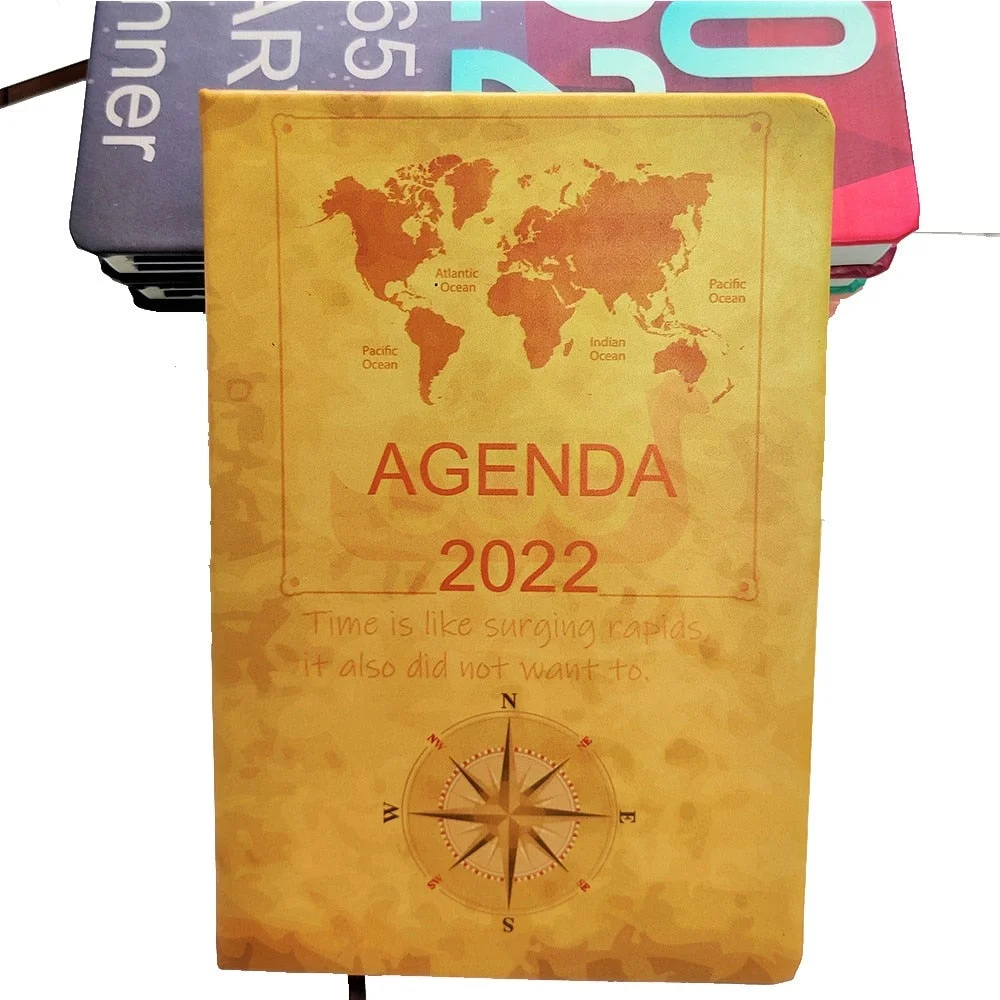 New A5 2022 Planner Agenda Notebook Goals Habit Schedules Stationery Office School Supplies dropshipping