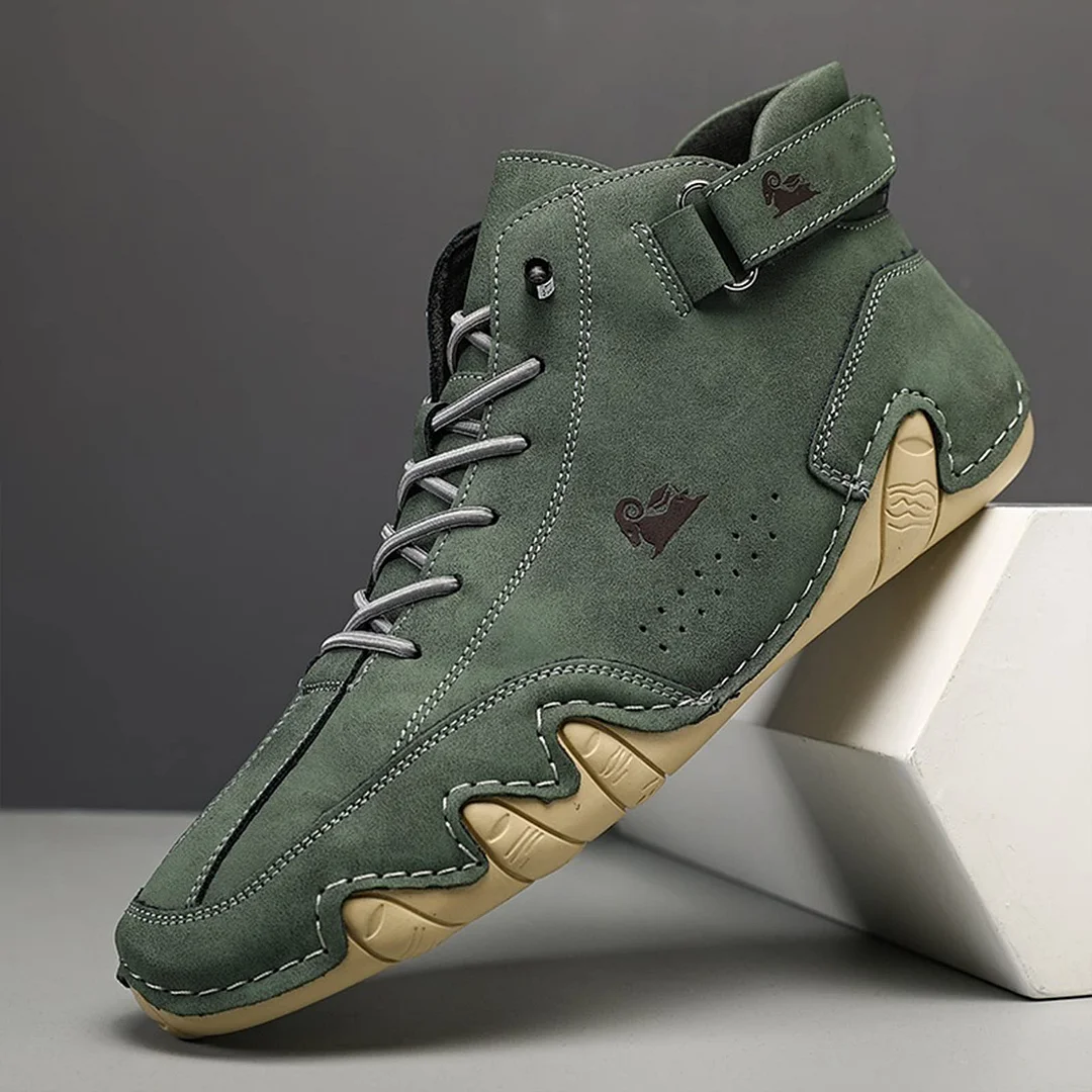 🔥HOT SALE🎁--60% OFF 🎉Waterproof Boots Comfortable For Winter .Unisex Handmade Suede Velcro High Boots