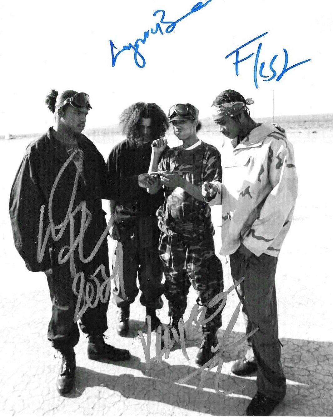 * BONE THUGS-N-HARMONY * signed 8x10 Photo Poster painting * WISH , FRESH, KRAYZE & LAYZE * 5