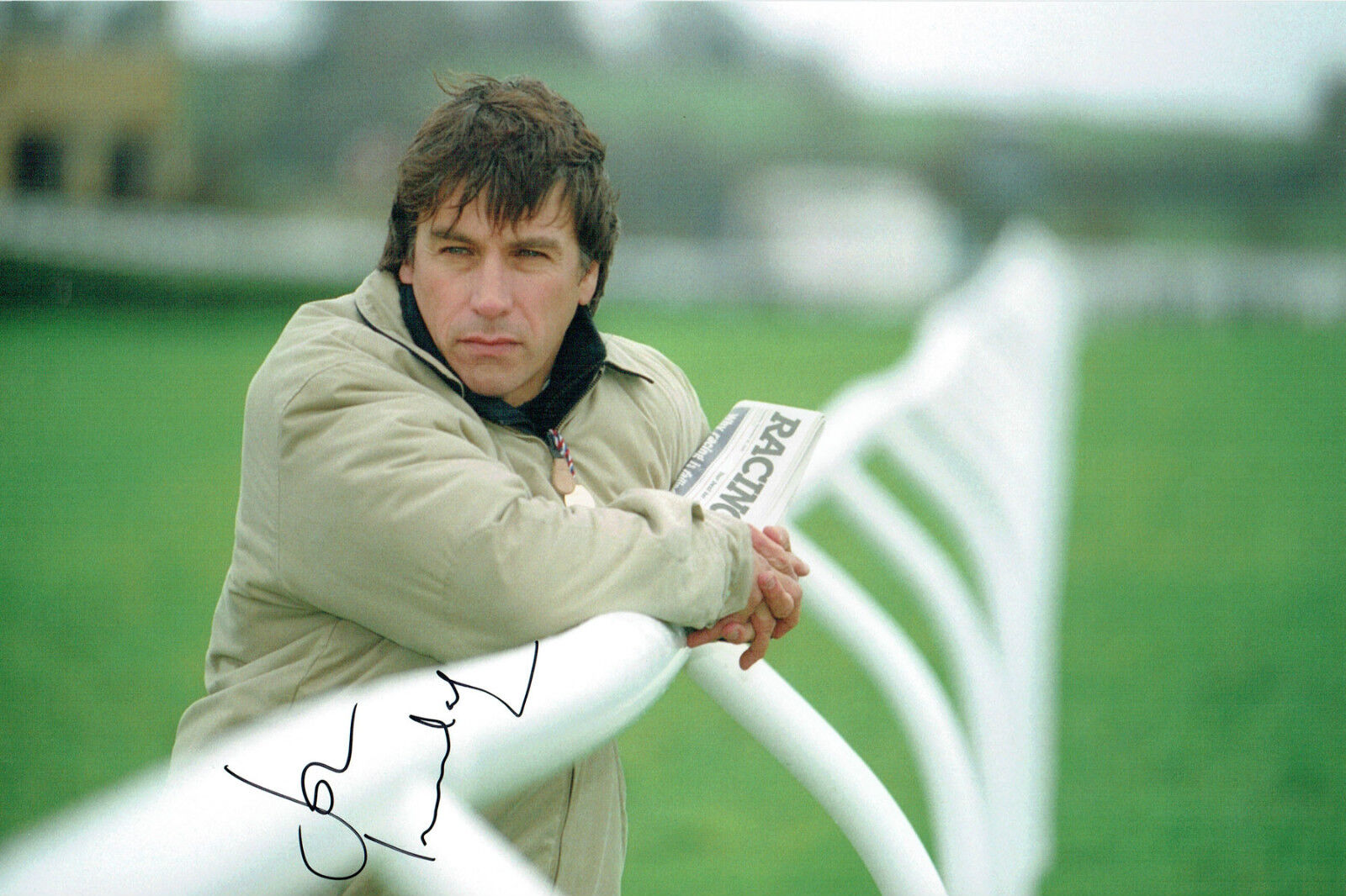 John INVERDALE Signed Autograph 12x8 Photo Poster painting Horse Racing TV Presenter AFTAL COA