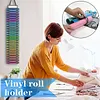 24 Compartments Vinyl Storage Organizer with 2 Hooks and 1 Hanging Straps Craft Vinyl Storage Rack for Diamond Art Painting Kits (Gray)