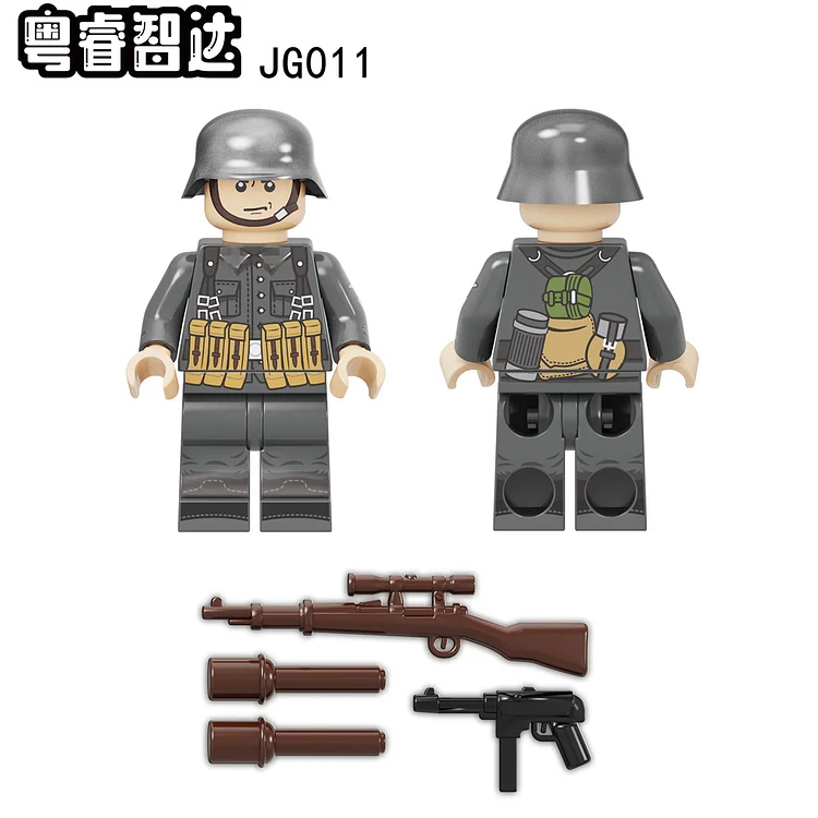 World War II Military Minifigures J0002 Brick Blocks Construcion Toy
