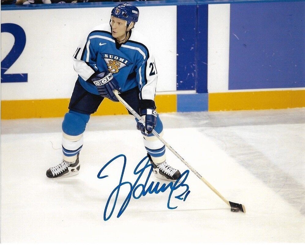 Team Finland Jyrkki Lumme Signed Autographed 8x10 NHL Photo Poster painting COA C