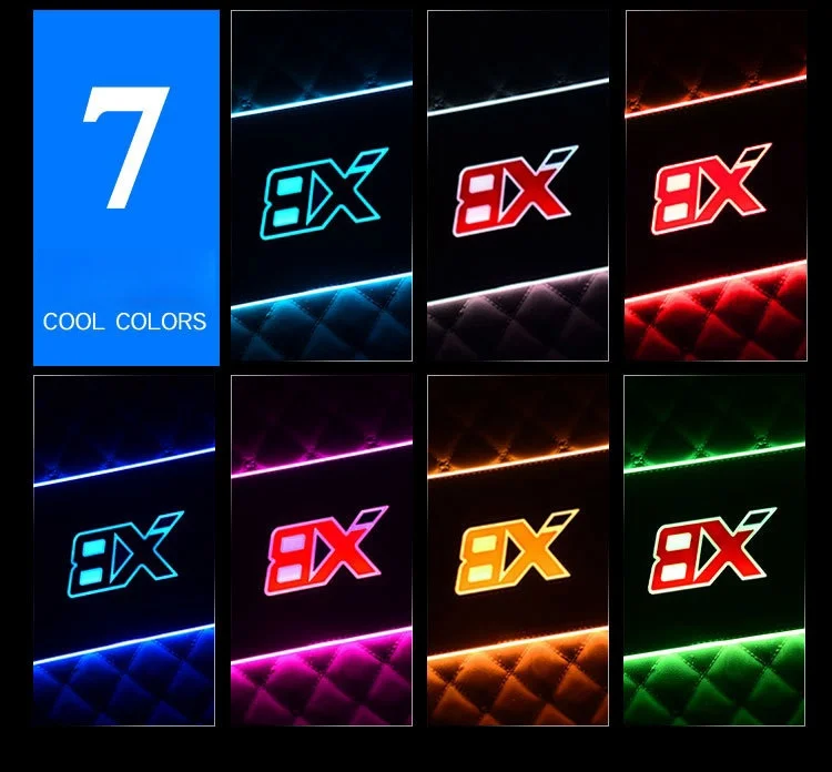 Car modified LED floor mat ambient light