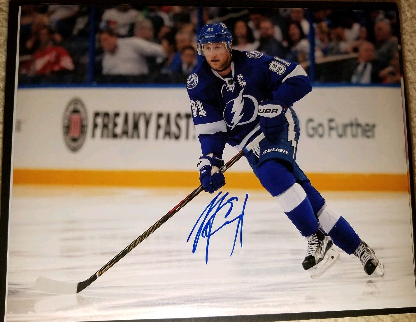 Steven Stamkos Signed 11x14 Photo Poster painting Tampa Bay Lightning Autographed COA