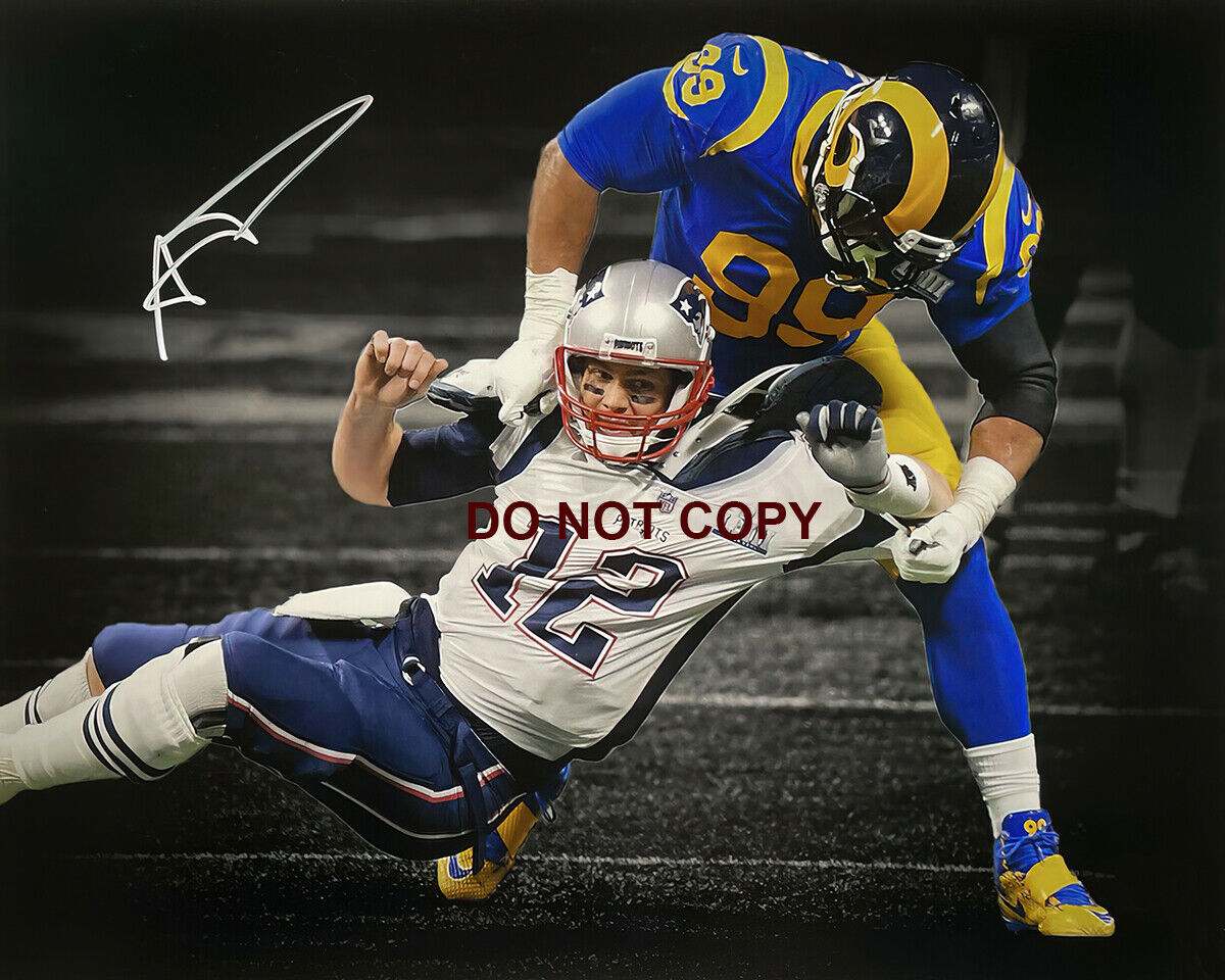 Aaron Donald - Autographed Signed 8x10 Photo Poster painting (Los Angeles Rams) Reprint