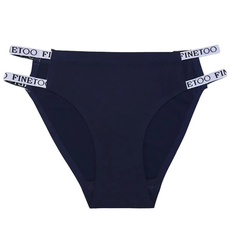 1/2PCS Briefs Panties Women's Underwear Sexy Seamless Panties Female Underpants Pantys Strap Low-raise Briefs Finetoo Lingerie