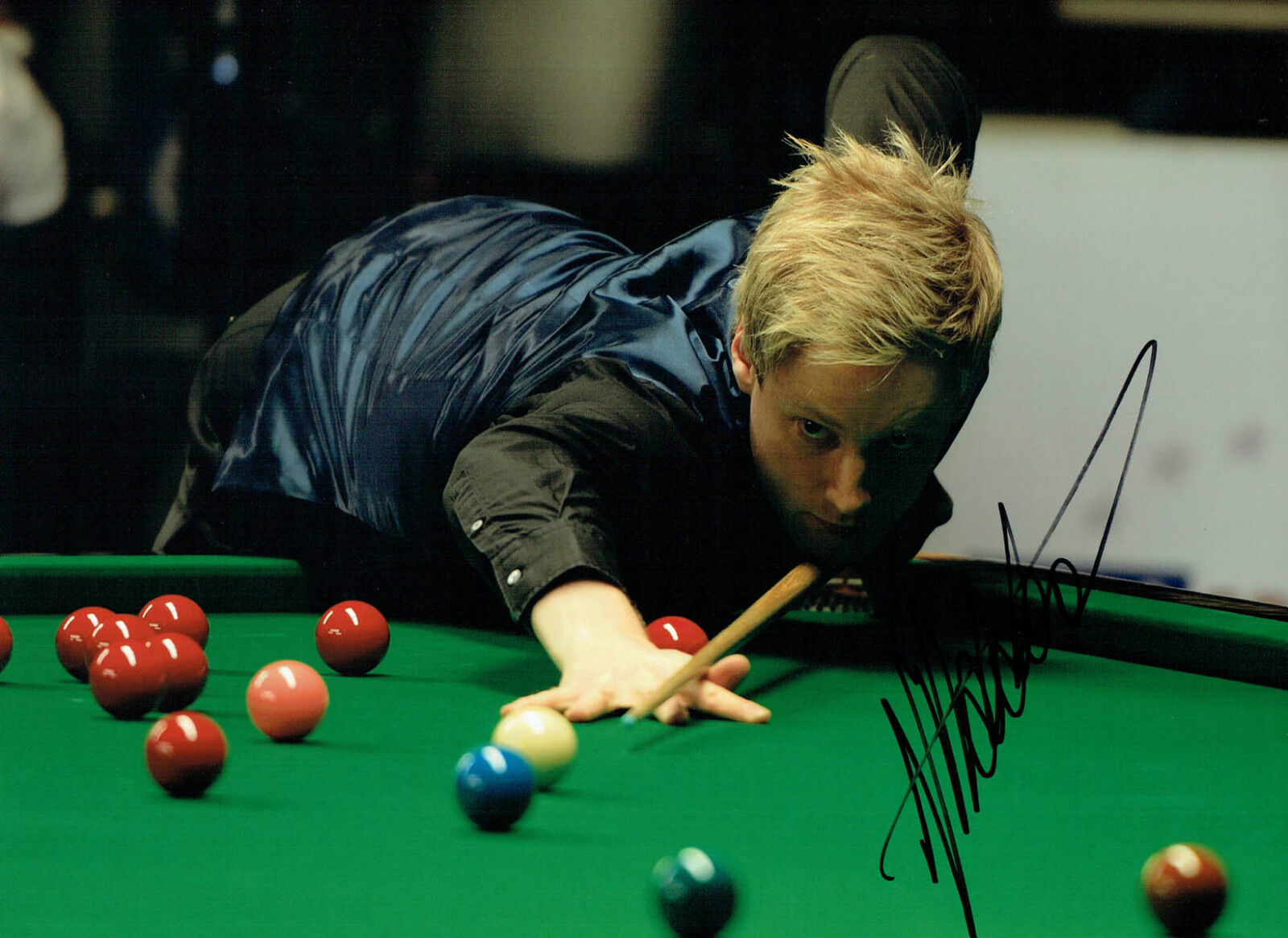 Neil ROBERTSON Signed Autograph Large 16x12 SNOOKER Photo Poster painting B AFTAL COA