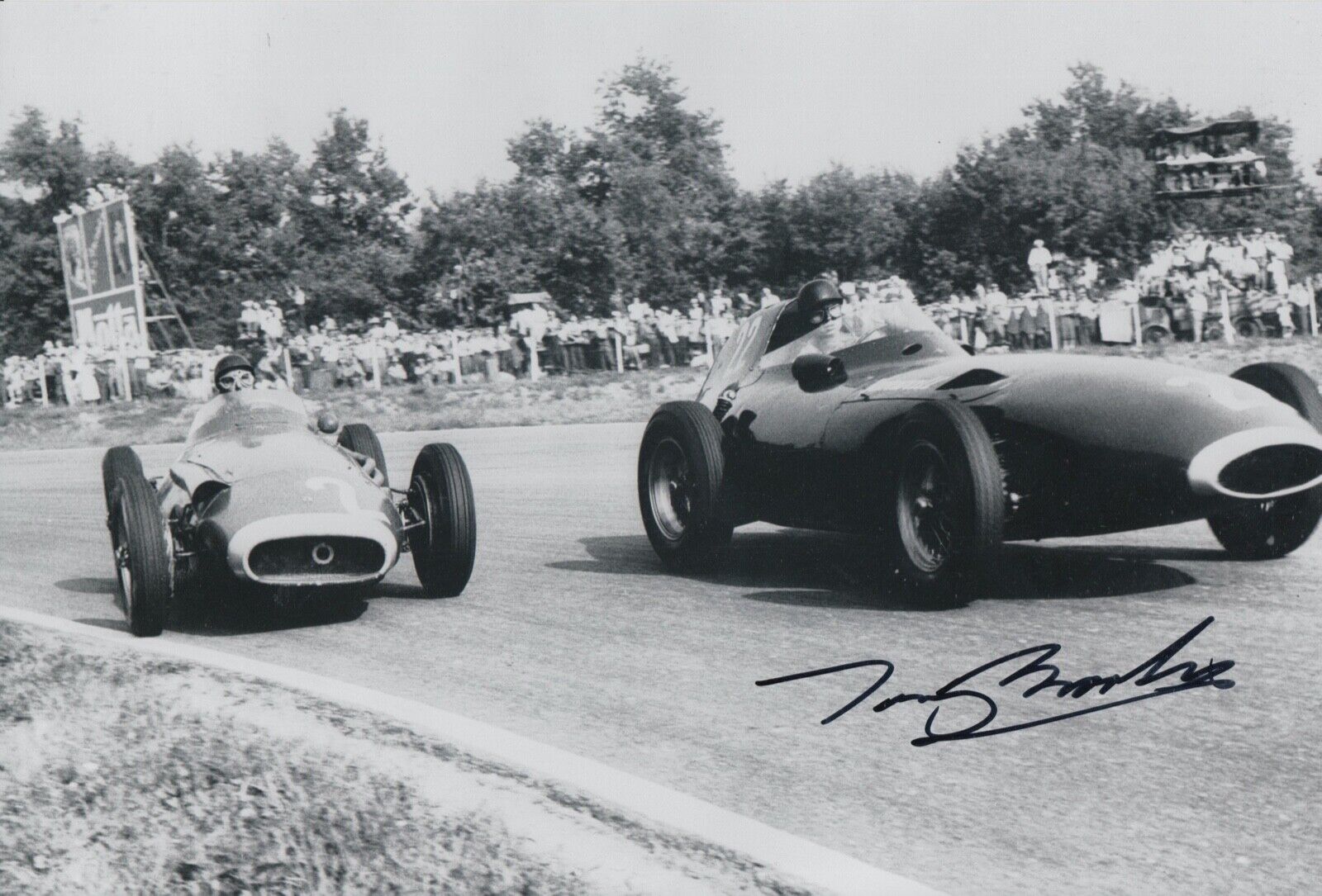 Tony Brooks Hand Signed 12x8 Photo Poster painting F1 Autograph Vanwall Racing 3