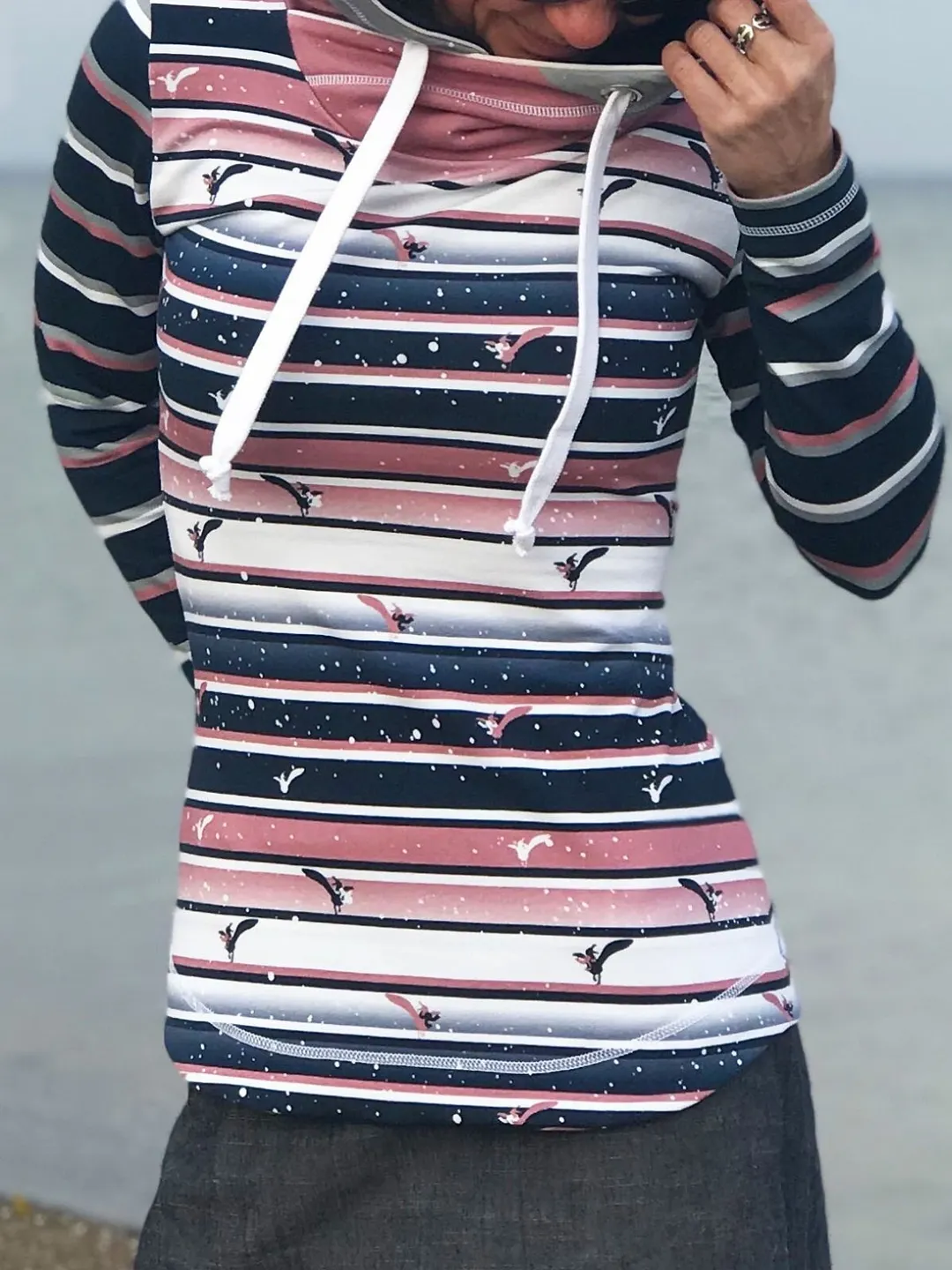 Casual Long Sleeve Hoodie Sweatshirt