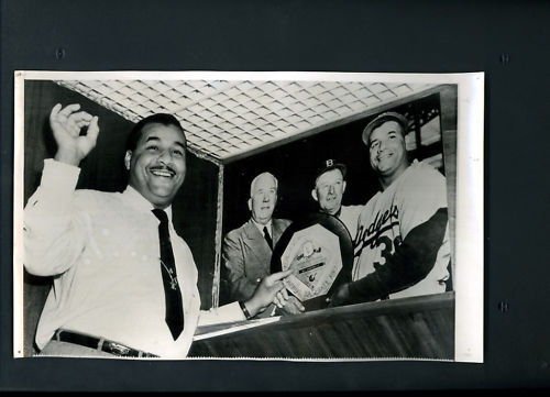 Roy Campanella Brooklyn Dodgers 1953 MVP Wire Photo Poster painting