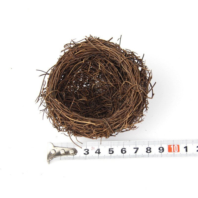 1PCs Natural Straw Parrot Nest Cages Parrots Pigeons Warm Bedding Nest Rattan Weaving Bedding Bird Playing Chewing Bird Toys