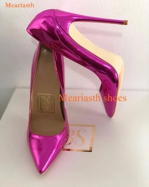 Qengg Colors Women Pumps 2023 New Pointed Toe Fashion High Heel Shoes Ladies Stiletto Party Evening Dress Shoes 8cm 12cm Plus 44 703-0