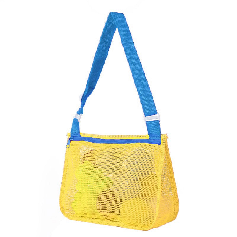 New Color Matching Children’s Toy Bag Shell Storage Bag Travel Beach Bag Hollow Transparent Beach Bag