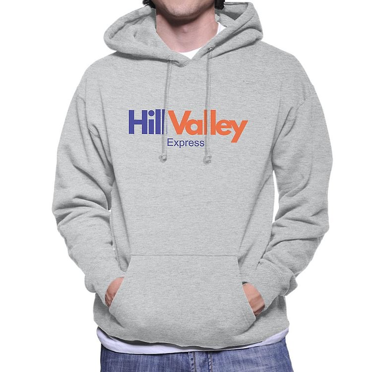 Fedex Logo Hill Valley Back To The Future Men's Hooded Sweatshirt