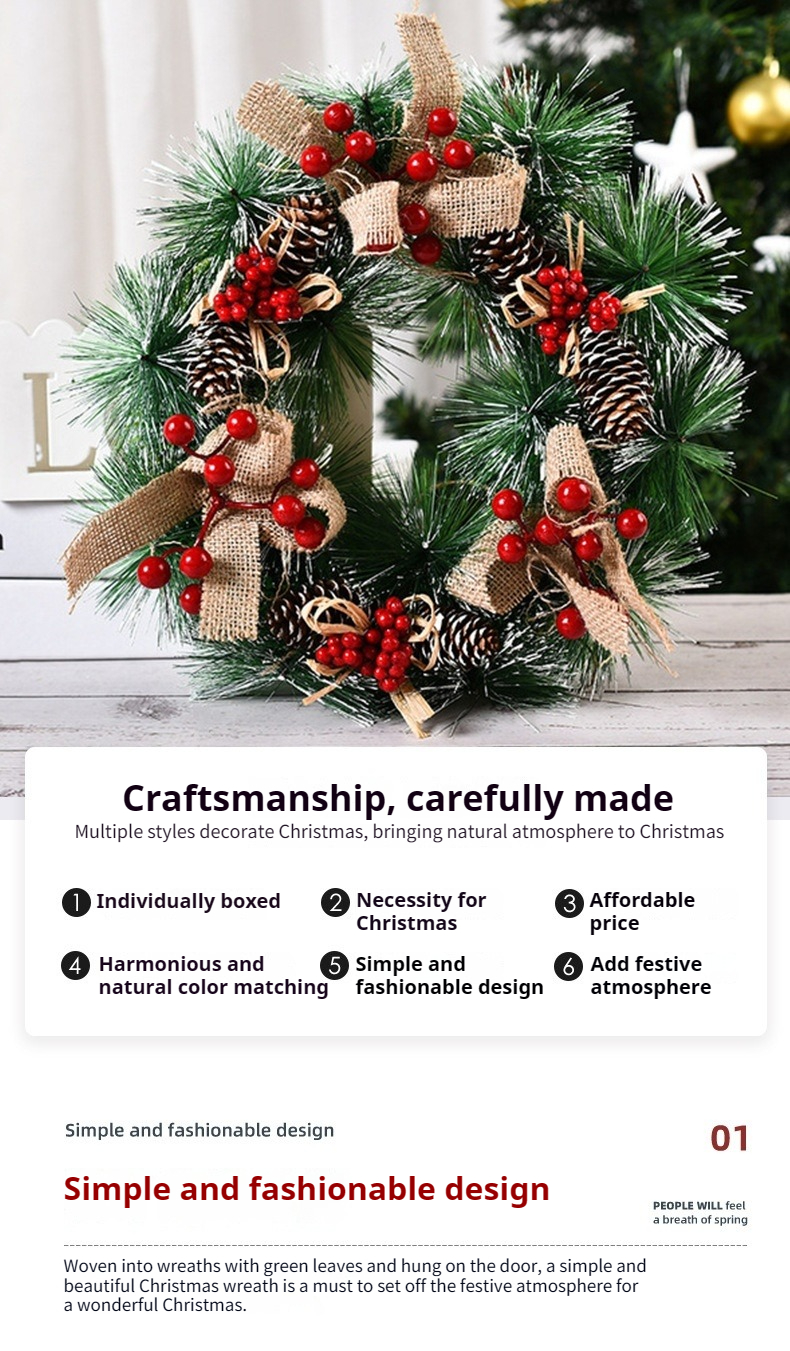 Tegooe Premium Christmas Wreath Collection