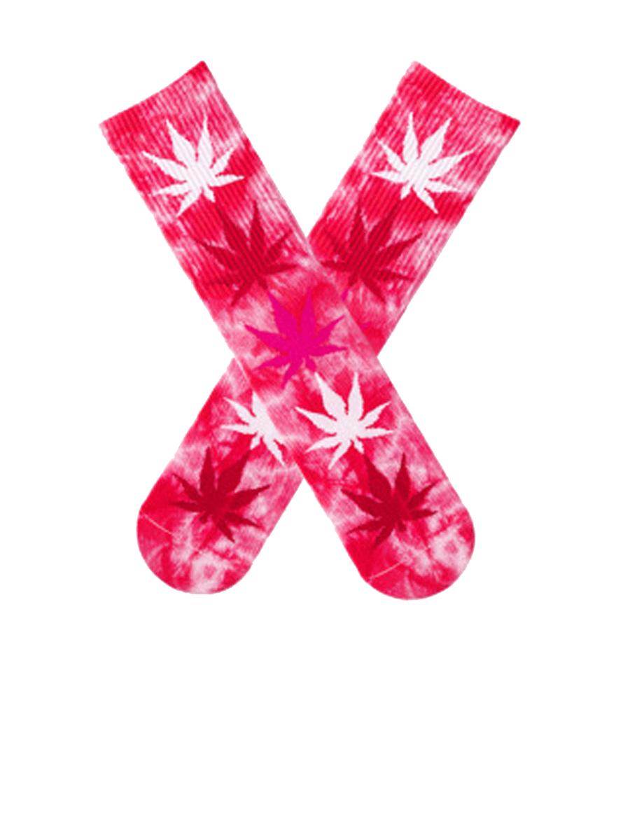 Maple Leaf Tie Dye Trendy Tube Socks