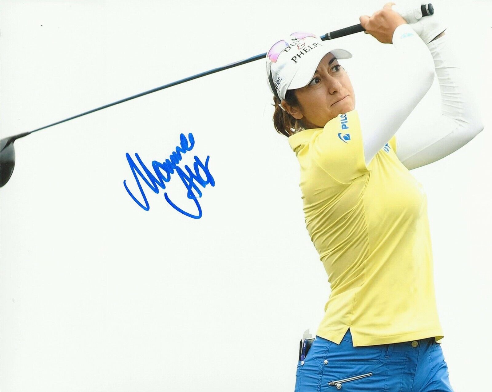 LPGA GOLFER MARINA ALEX HAND SIGNED 8x10 Photo Poster painting A w/COA WOMEN'S GOLF PROOF