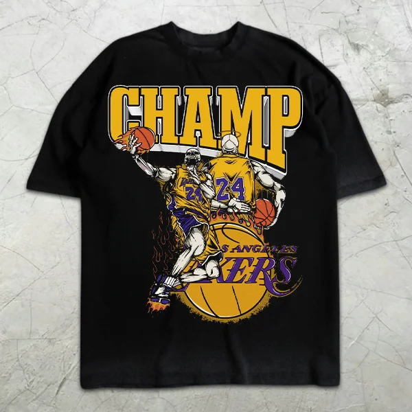 Skull Basketball Graphic Print Short Sleeve T-Shirt