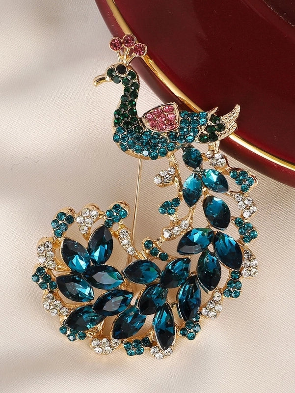 Peacock Senior Brooch Fashion Animal Corsage Cute Alloy Pin Clothing Accessories Gift Jewelry