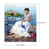 (Big Size)White Beauty-Paint by Numbers Acrylic Painting 50*60CM