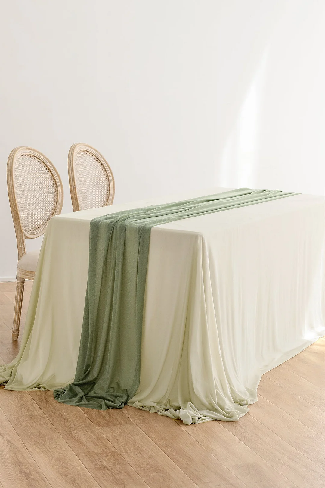 Table Cloth & Table Runner Set for Sweetheart/Head Table - 13 Colors