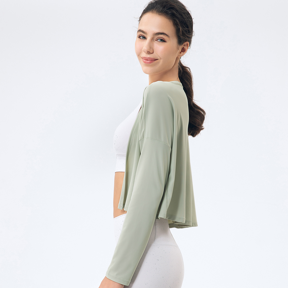Hergymclothing long sleeve fitness shirts women's