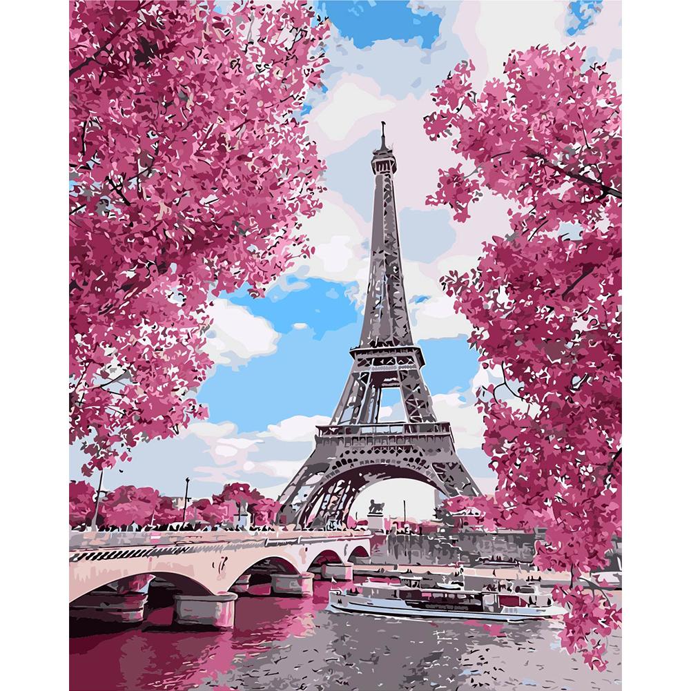 

40*50CM Paint By Numbers-Eiffel Tower, 501 Original