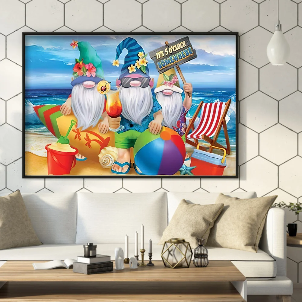 Diamond Painting - Full Round Drill - Beach Goblin(45*30cm)