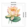 >SALE<Full Embroidery Eco-cotton Thread 11CT Printed Lotus Flower Cross Stitch 40x40cm