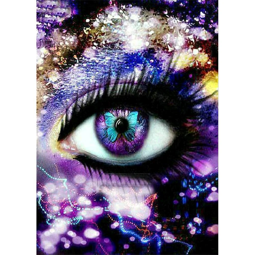 Full Round Diamond Painting - Colorful Eye(30*40cm)