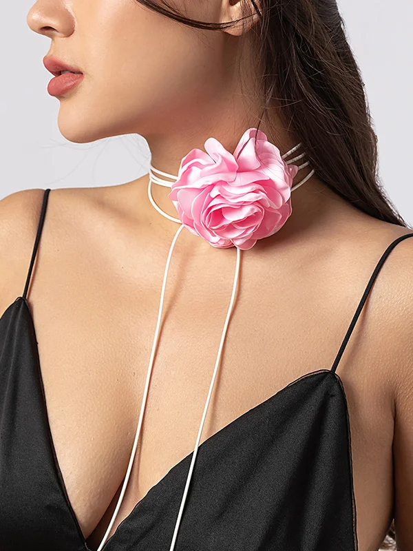 Flower Shape Necklaces Accessories Dainty Necklace