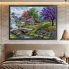 Kasuga Hut-11CT Stamped Cross Stitch 60*45cm/23.62*17.72in(Big Size) tapestrymarket