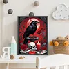 Skelett Kr&auml;he 5d DIY Diamond Art Malerei Sets f&uuml;r Geschenk Zuhause Wanddekoration 30x40cm