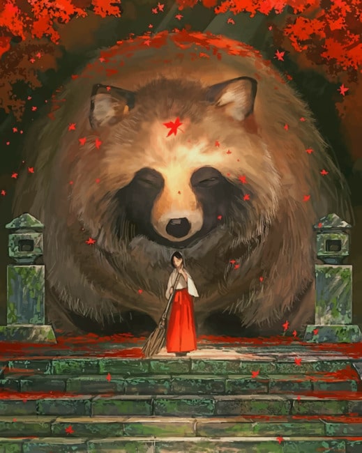 

Fantastic Cool Raccoon – Paint By Numbers - 40*50CM, 501 Original