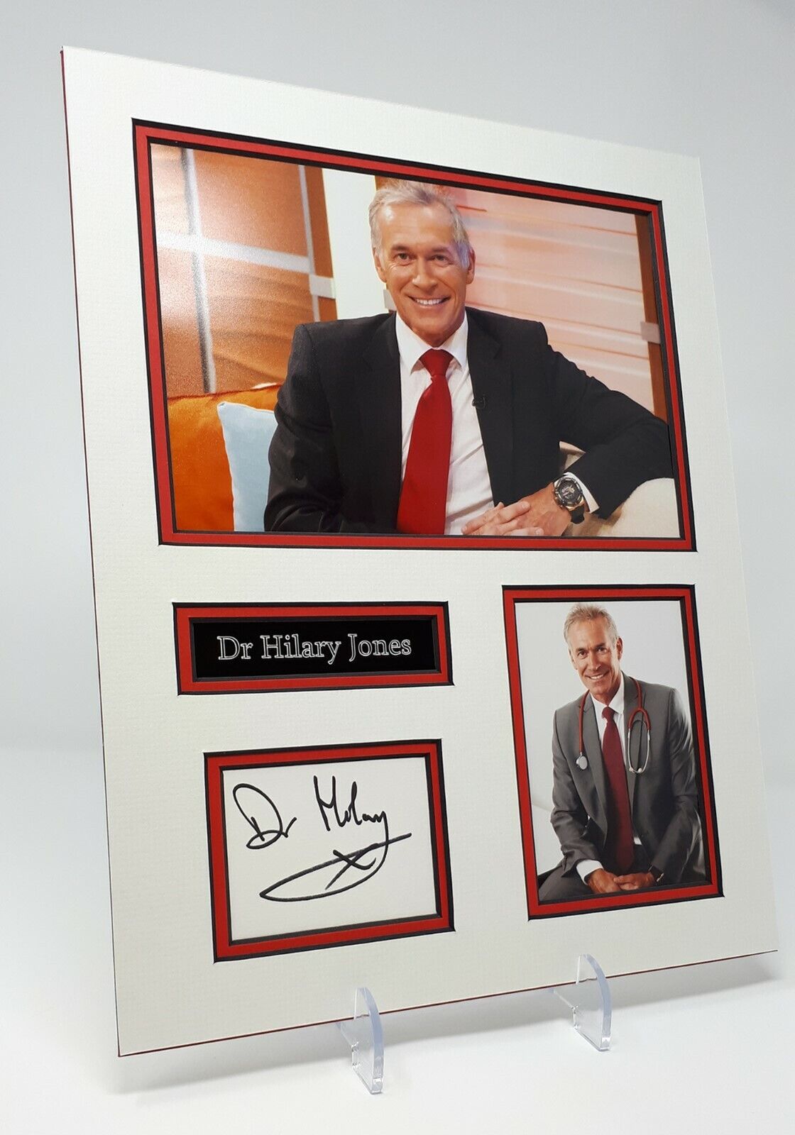 Dr Hilary JONES Signed Mounted Photo Poster painting Display AFTAL COA TV Doctor, GP, Lorraine