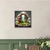 For&ecirc;t de noyer-drill rond peinture diamant-40*40cm