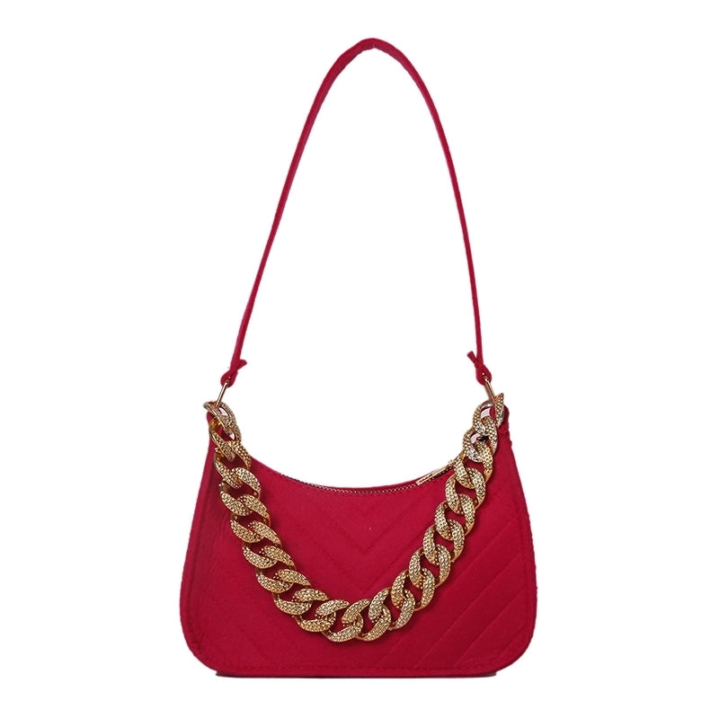 Women’s All Seasons Suede Fashion Underarm Bag