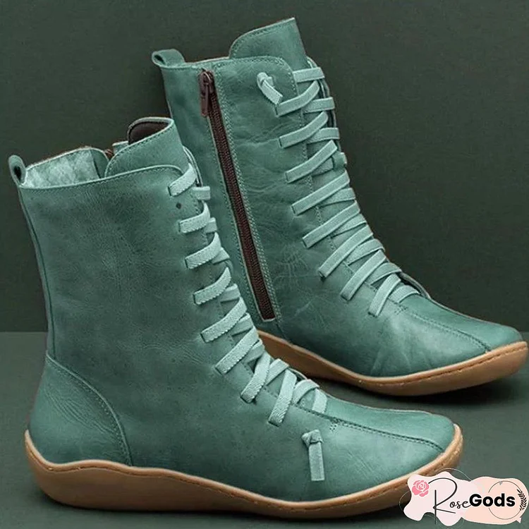 Women's Vintage Style Soft Sole Boots