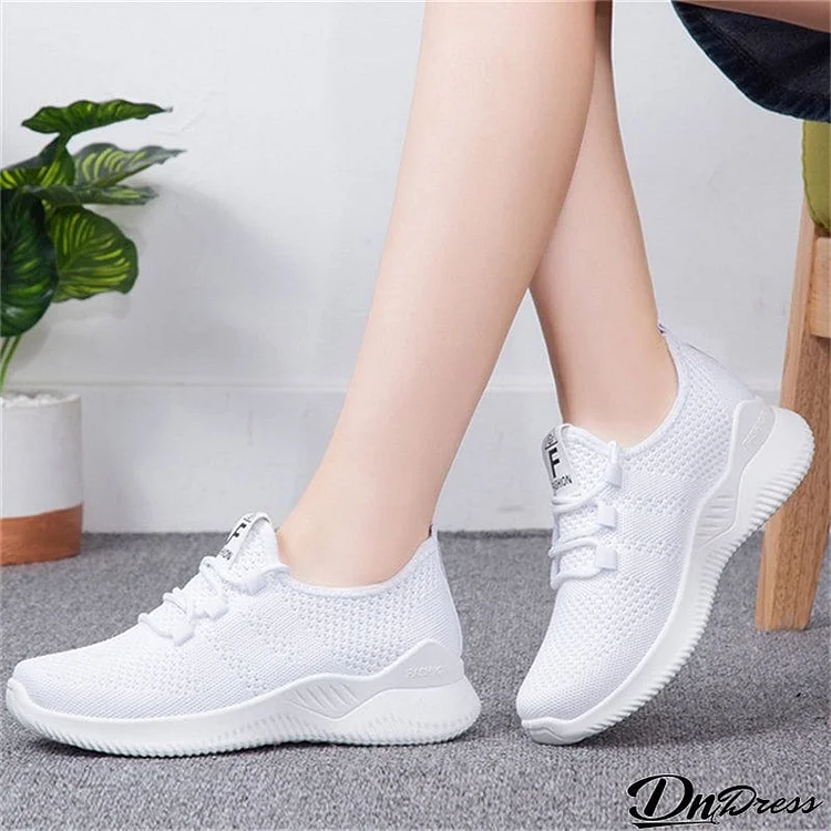 Running Mesh Breathable Soft Sole Trendy Sneakers for Women