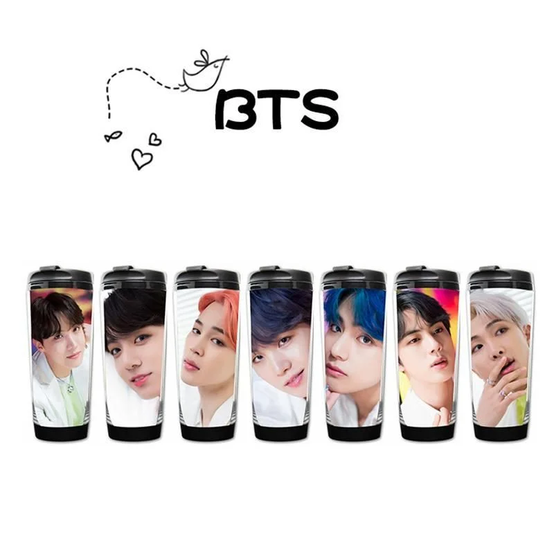 BTS Jungkook Seven 12OZ Thermos With Conical Straw