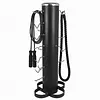 [US Local Warehouse] Vertical Gym Organization for Home Gym Storage Organizer Rack with Lat and Curl Bar Revolving Bars Workout Equipment Storage for 36 Handles & Straps Home Accessories Organization