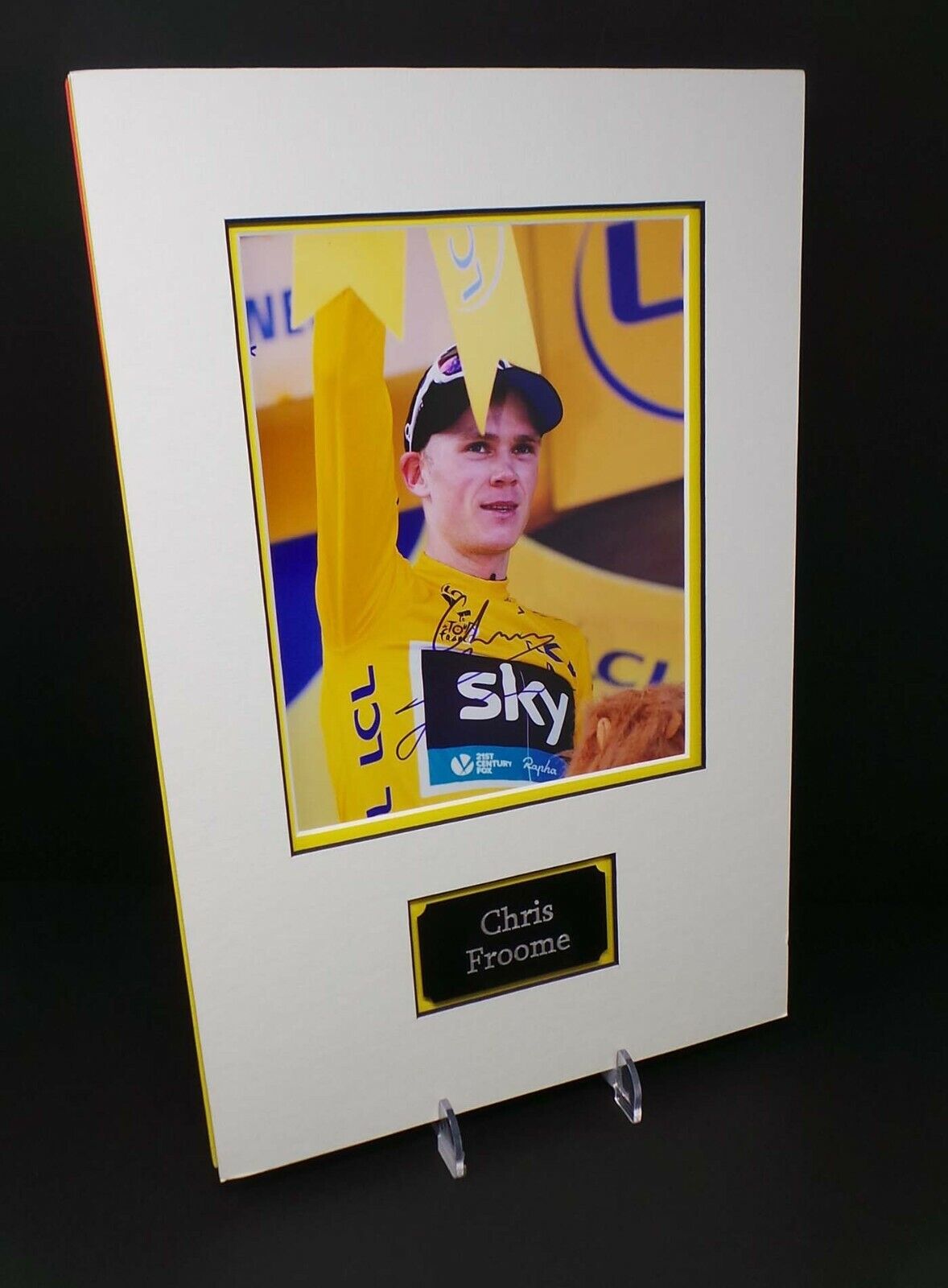 Chris FROOME Tour de France Winner Signed & Mounted 10x8 Photo Poster painting AFTAL RD COA