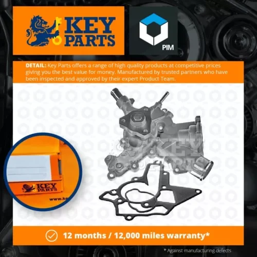 Water Pump fits VAUXHALL CORSA C, D 1.2 00 to 14 Coolant KeyParts 024469102 New Parts