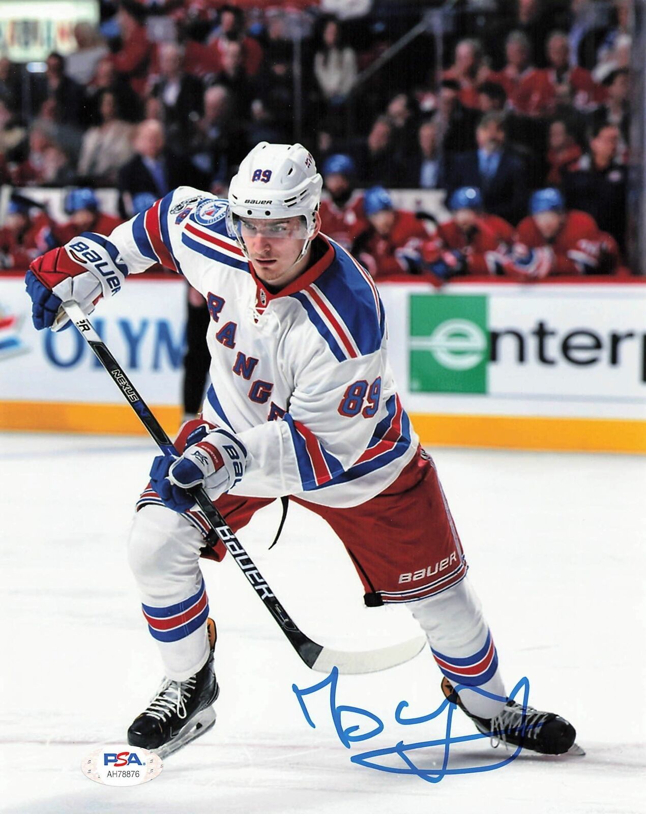 Pavel Buchnevich signed 8x10 Photo Poster painting PSA/DNA New York Rangers Autographed