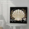 Seashell DIY Pearl Art Diamond Painting Kit for Adult Home Decor 25x25cm With Frame
