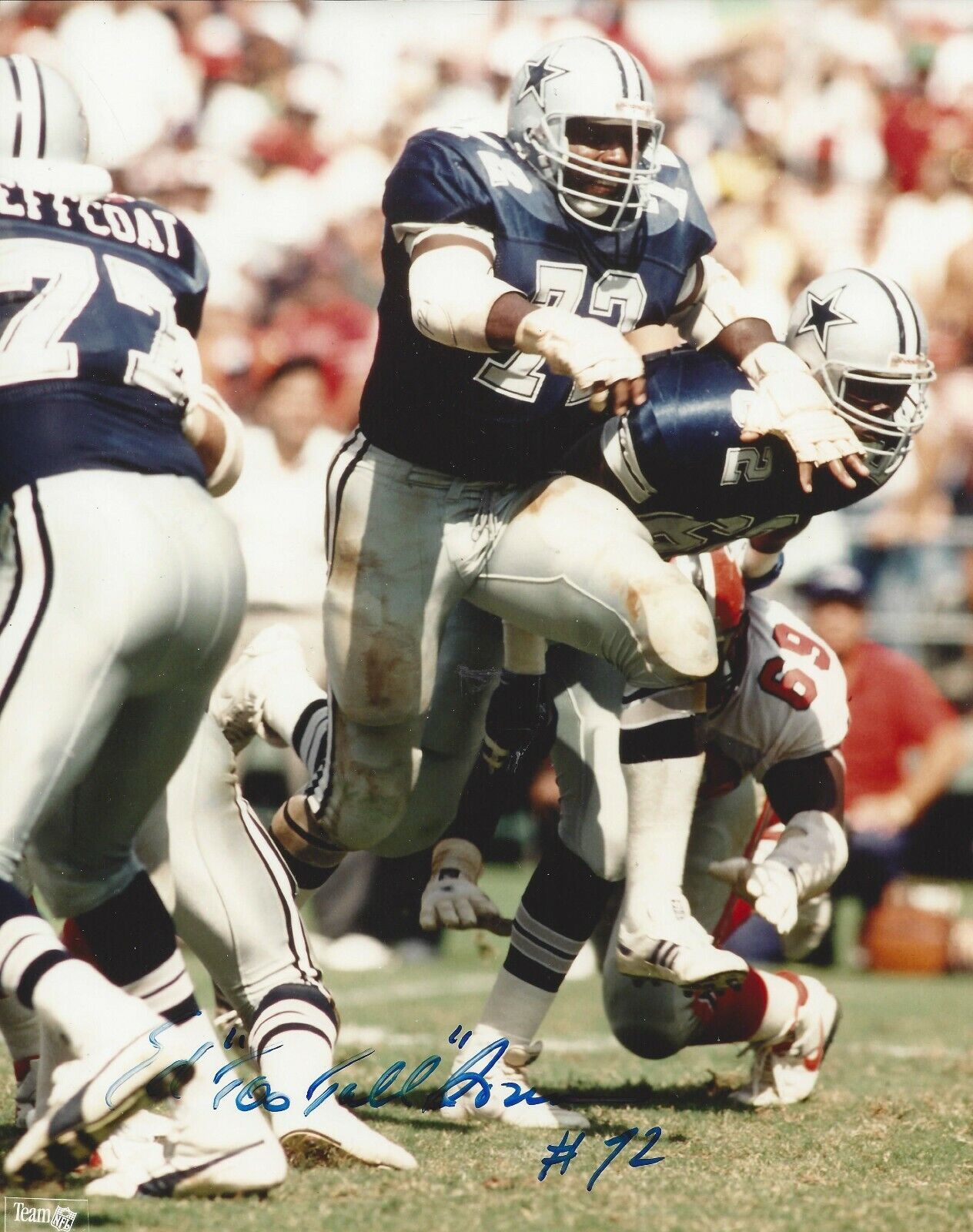 Ed Too Tall Jones Autographed 8x10 Dallas CowboysB219