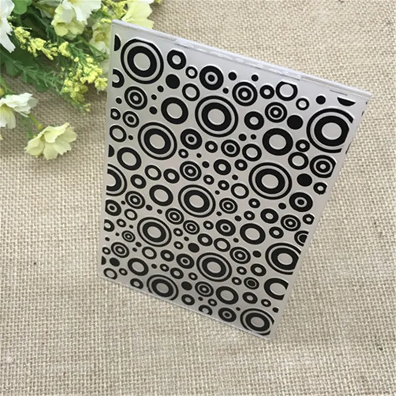 Plastic Embossing Folders Circle scrapbook album card packing decoration cutting dies paper craft stencils
